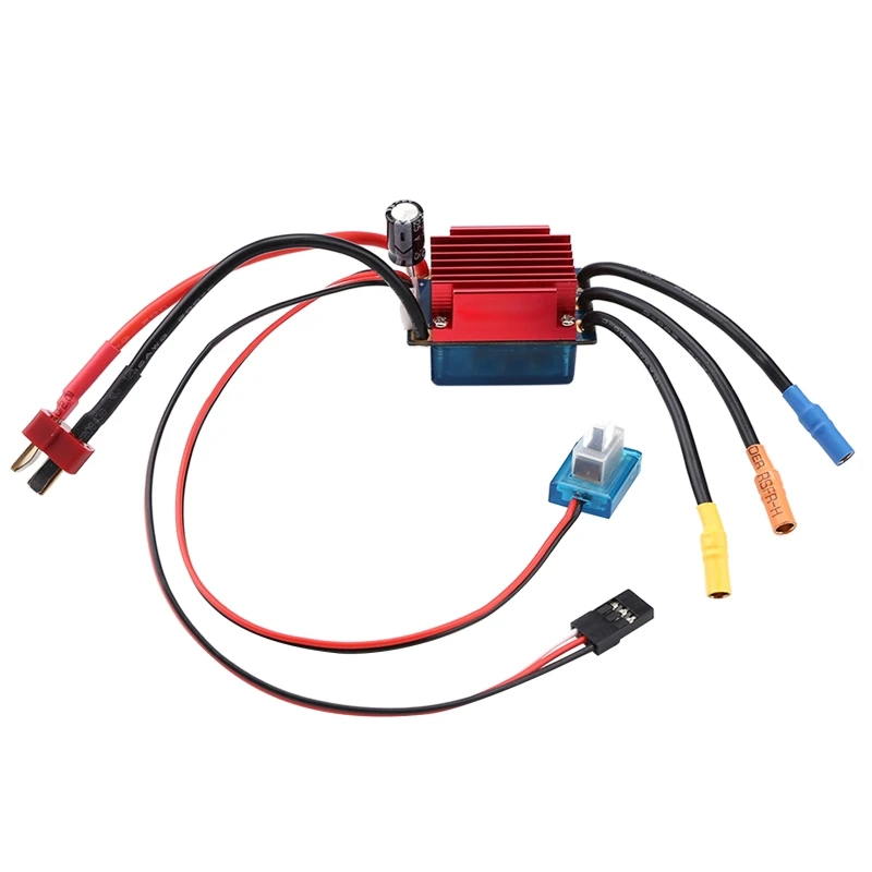

Бесщеточный сенсорный регулятор скорости 35A ESC, электрический регулятор скорости для радиоуправляемого автомобиля 1/14 1/16 2S, устройство для к...