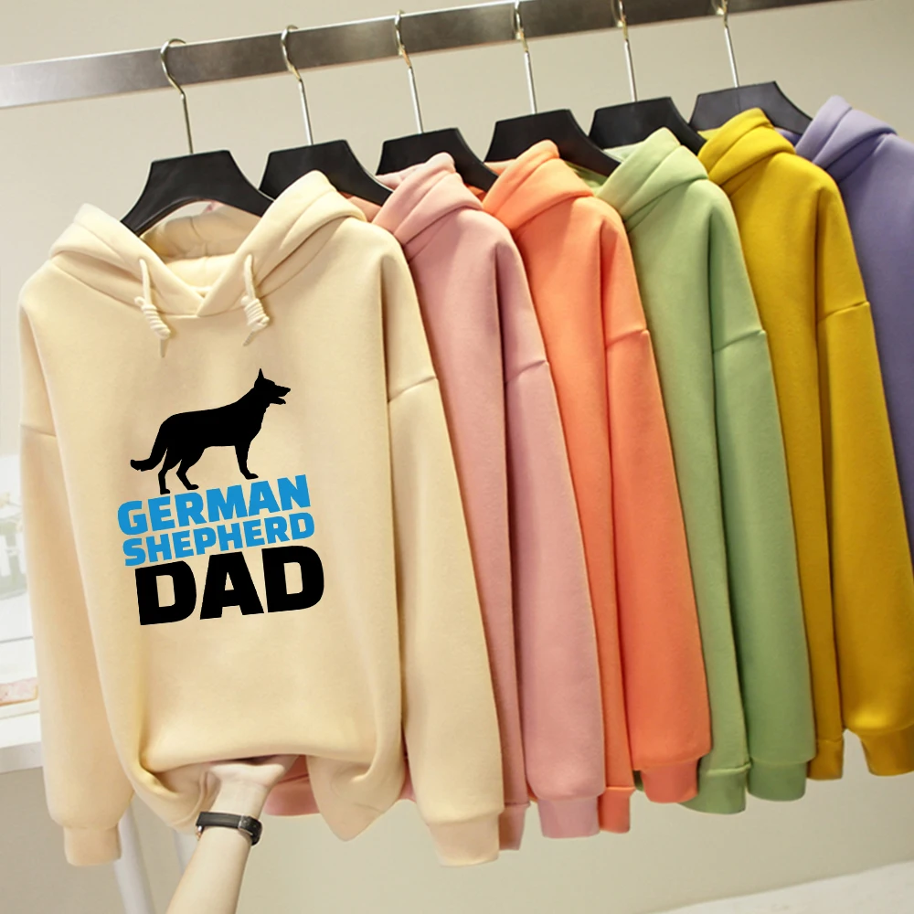 

German Shepherd Graphics Letter Crop Hoodies Sweatshirts Harajuku Winter Kpop Streetwear Punk Oversized Pullover Drawstring