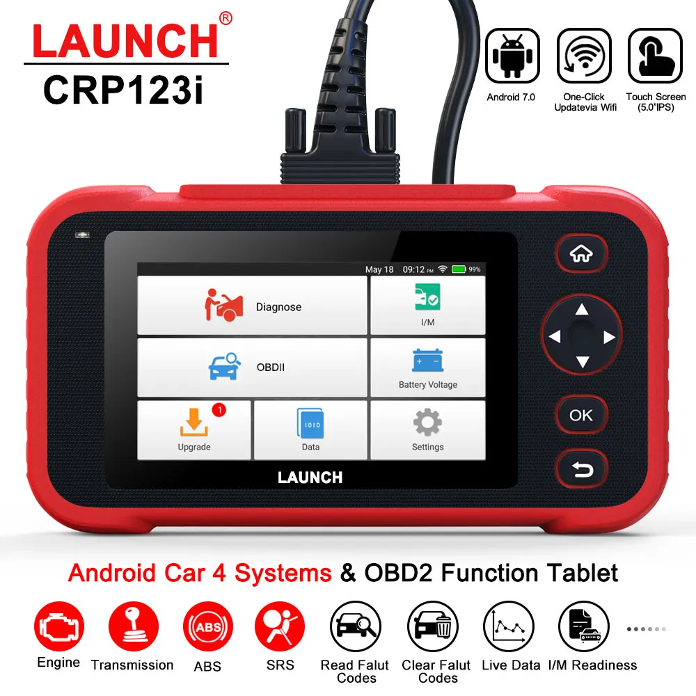 Launch CRP123i OBD2 профессиональные диагностические инструменты для двигателя ABS