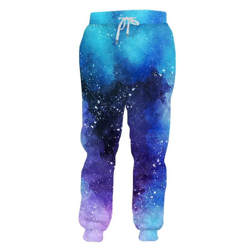 UJWI зимние мужские новые синие художественные летние брюки для пар 3D Принт