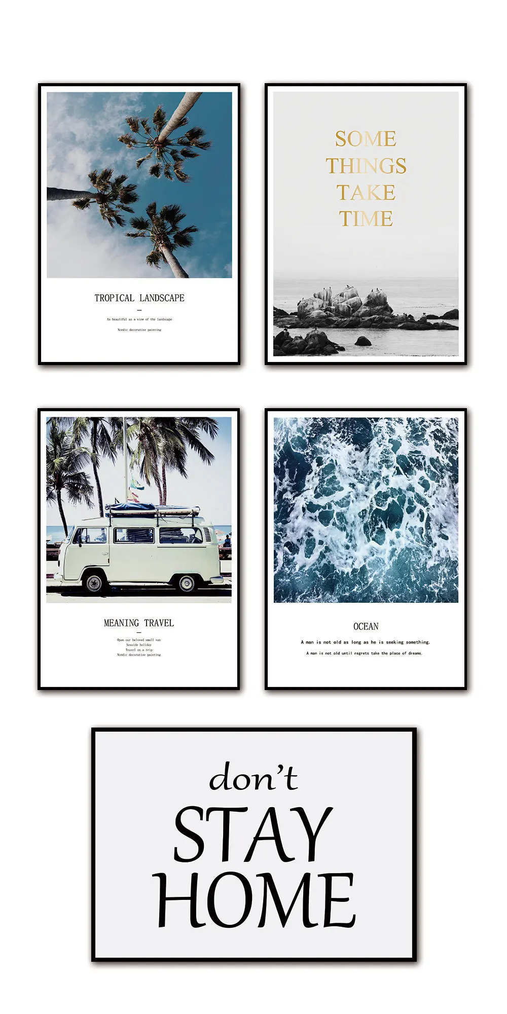 Дорожные пейзаж Картина на холсте искусство стены автомобили Современная