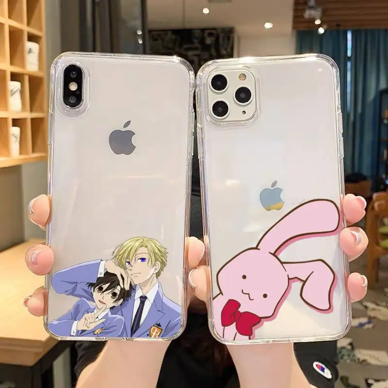 Ouran High School Host Club Phone Case For iPhone 11 12 Mini 13 Pro XS Max X 8 7 6s Plus 5 SE XR Transparent Shell