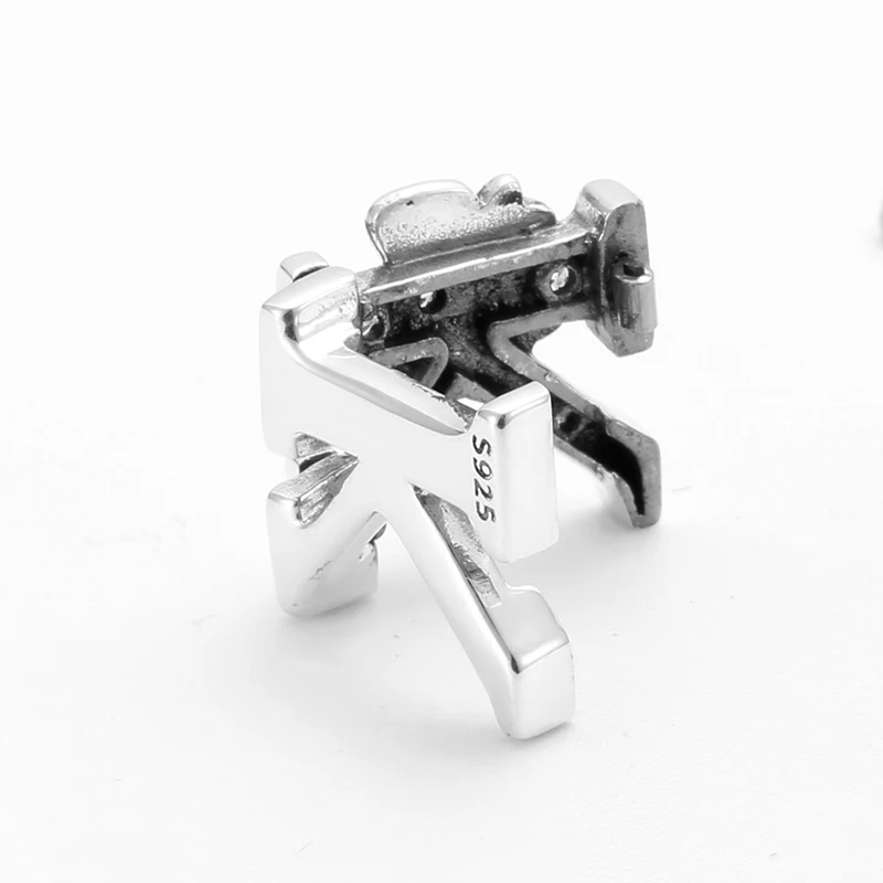 Новинка розовый бант буквы K в форме стерлингового серебра 925 пробы Клипсы из