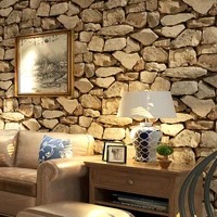 nostalgic personality stone pattern culture stone wallpaper bar hotel cafe pvc brick pattern wallpaper