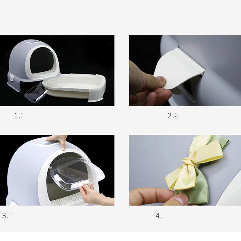 Машина для кошачьего туалета полностью закрытый кошачий Туалет большой размер