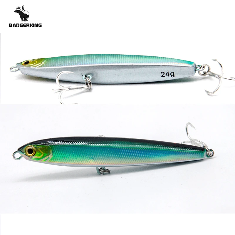 

jiggging artificial baits 10g 14g 18g 24g wobblers for surf fishing sinking jigging minnows fishing lure