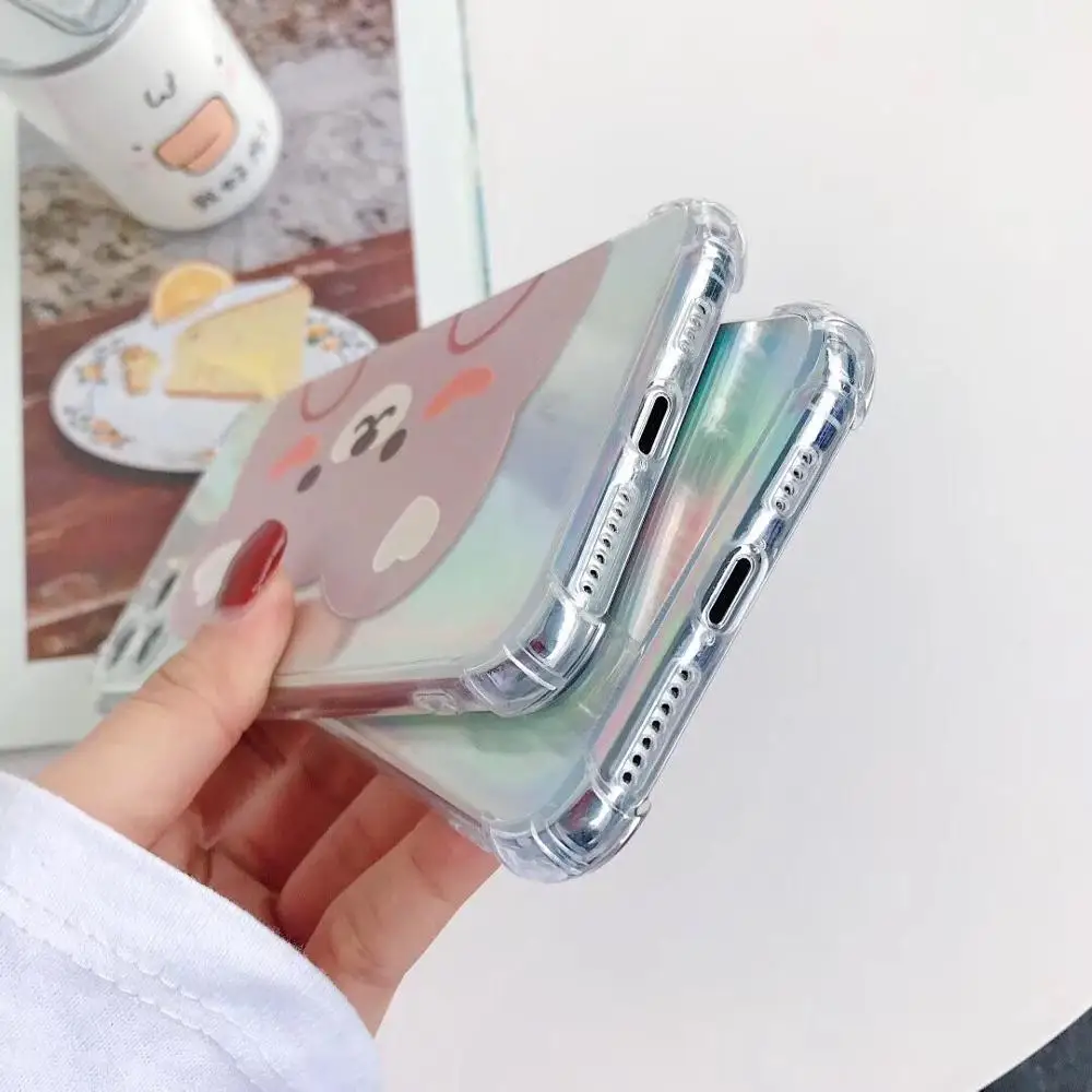 Роскошный милый чехол для телефона с Микки и сталью iPhone 11 Pro XS Max X XR 7 8 Plus мягкий