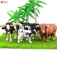 farm animal world holstein cow model kids children cognitive simulation toy texas bull figure model