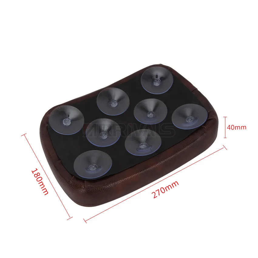 Кожаная Мотоциклетная Подушка заднего пассажирского сиденья коричневая черная