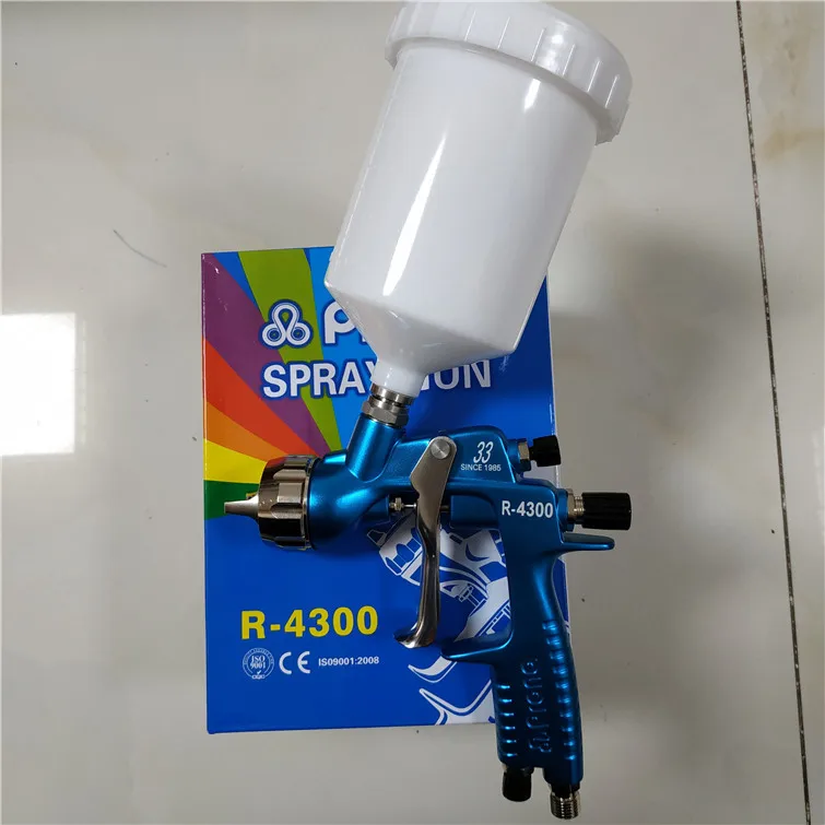 Prona R-4300 MP HVLP автомобильный Краскораспылитель, пистолет для покраски автомобиля низкого давления, 1,1 1,2 1,3 1,4 1,5 мм размер сопла на выбор