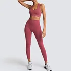 Спортивный костюм для йоги, топ для тренировок, спортивная одежда, леггинсы, женский спортивный комплект, укороченный топ для девушек, спортивный костюм, 2020