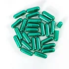 Пустые желатиновые капсулы стандартного размера 00 # зеленые твердые, лекарственные пустые желатиновые капсулы, соединенные или отдельные капсулы, 1000 шт.