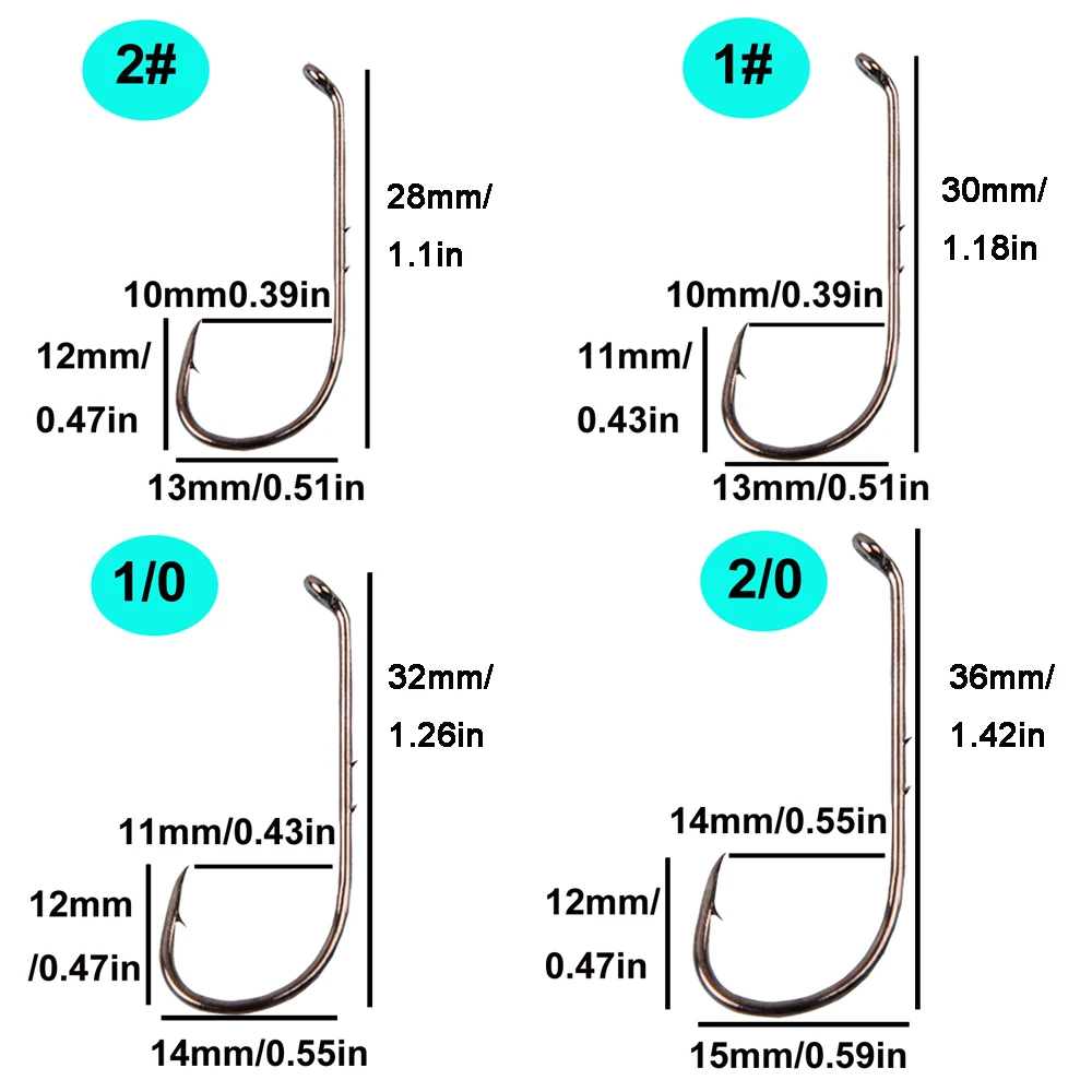30 шт. рыболовные крючки из высокоуглеродистой стали с хвостовиком приманки 9292