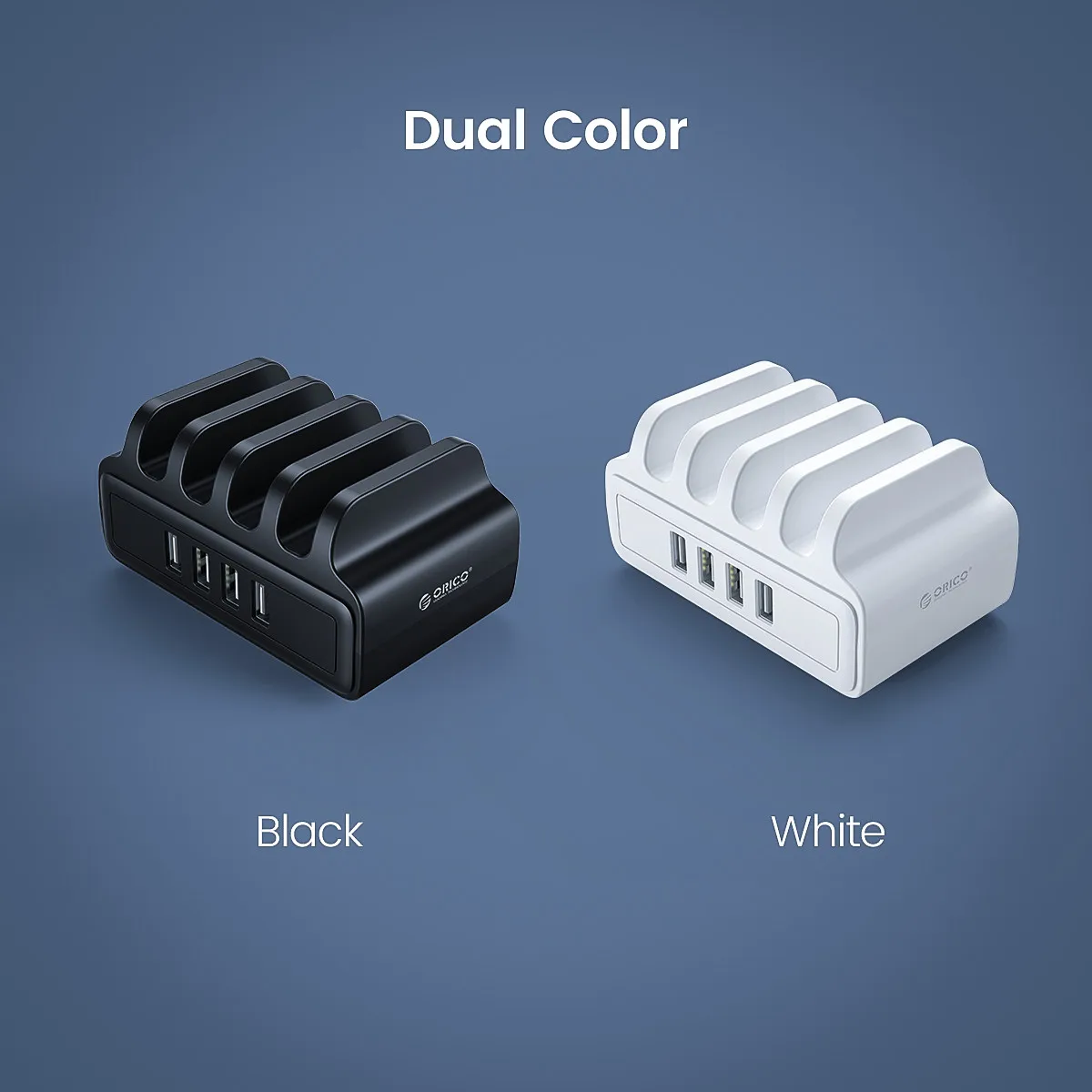 orico 4 ports usb charger charging station 30w max with phone stand for iphone samsung xiaomi vivo cell phone earbuds tablet free global shipping