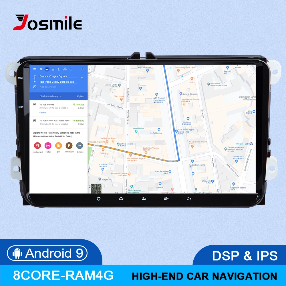 DSP 8 ядерный 4 Гб 64 г 2 Din Android 9 автомобильный Радио gps навигатор для Amarok волксаген VW Passat B6 Skoda Octavia 2 Superb2 мультимедиа