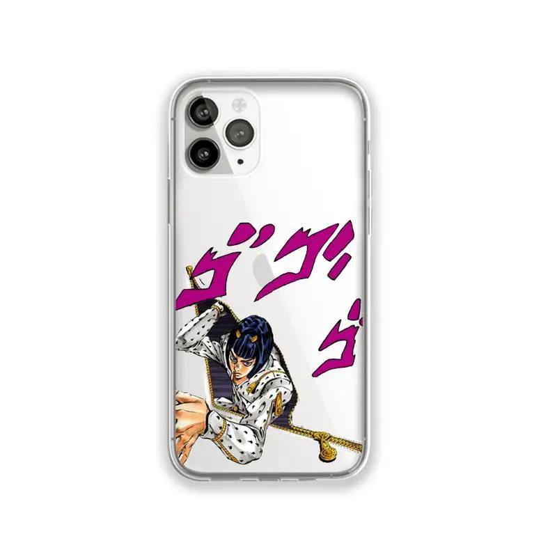 

JOJO 39 s Bizarre Adventure Japanese Phone Case Transparent for iPhone 11 12 mini pro XS MAX 8 7 6 6S Plus X 5S SE 2020 XR