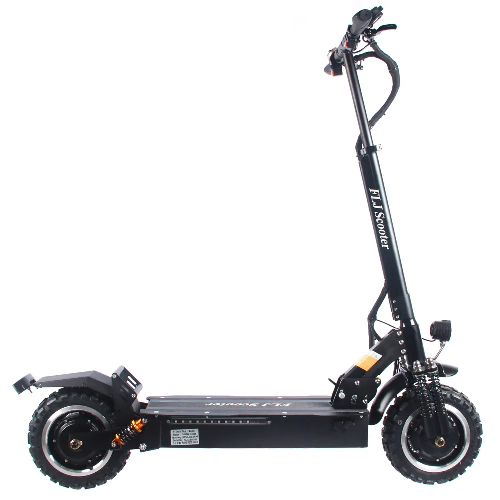 Online FLJ T113 Upgrade 60V/3200W Elektrische Roller Mit Dual Motor Tretroller Electrique Elektroroller Erwachsene Roller Electrico