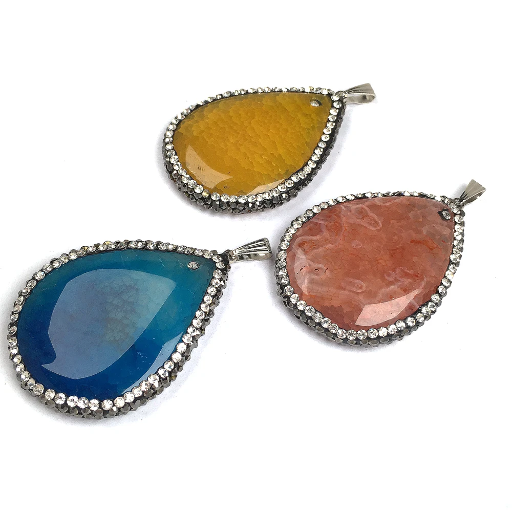 Оптовая продажа подвески из натурального камня розового кварца элегантное