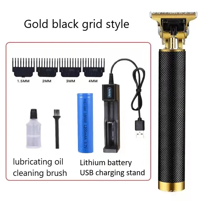 

Men's Barber Razor Rechargeable Retro T9 Style Oil Head Children's Professional Wireless Hair Trimmer Pet Styling Shaver