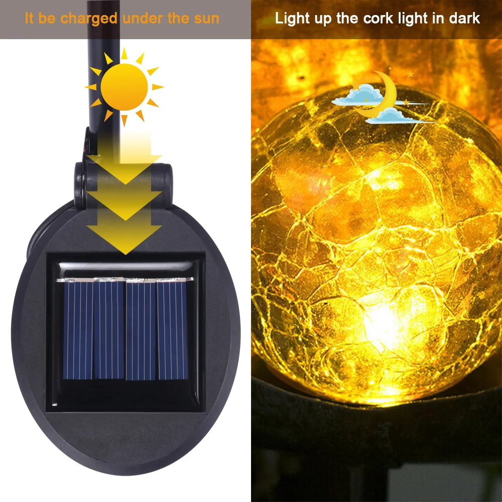 Светодиодный светильник на солнечной батарее водонепроницаемый IP55 ретро