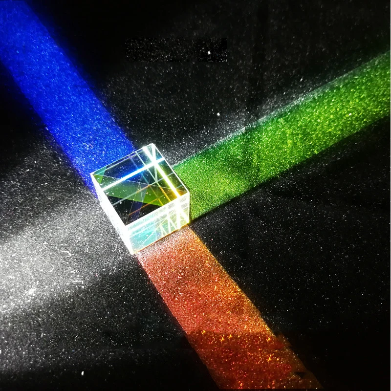 X-кубическая Призма RGB Combiner сплиттер крестообразная дихроичная Призма-украшение преподавания физики инструменты фотография исследования образовательный подарок