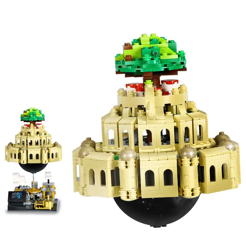MOC Creative Series The Castle City in Sky набор Лапута совместимые Детские Обучающие блоки кирпичи