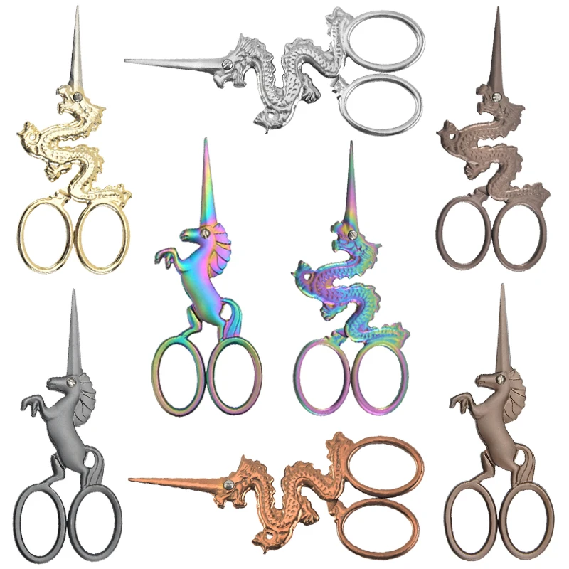 Винтажные ножницы Единорог европейские ретро портновские нитки для вышивки