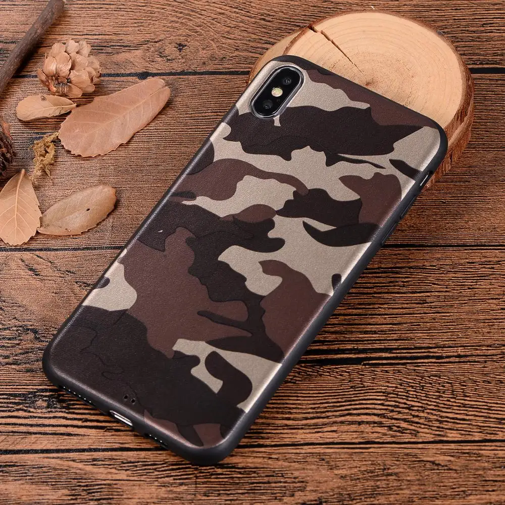 Классный Армейский Камуфляж телефонные чехлы для iPhone XS MAx XR 6 6S 7 Plus X 10 армейский