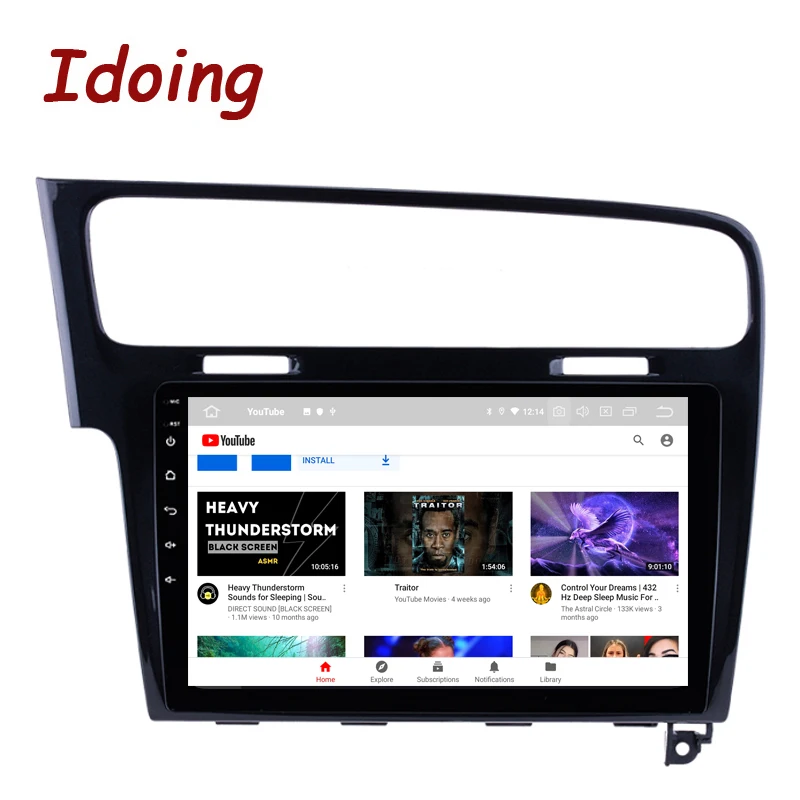 Головное устройство Idoing PX5 на Android 10 2 дюйма для Volkswagen Golf 7 2012-2020 автомагнитола