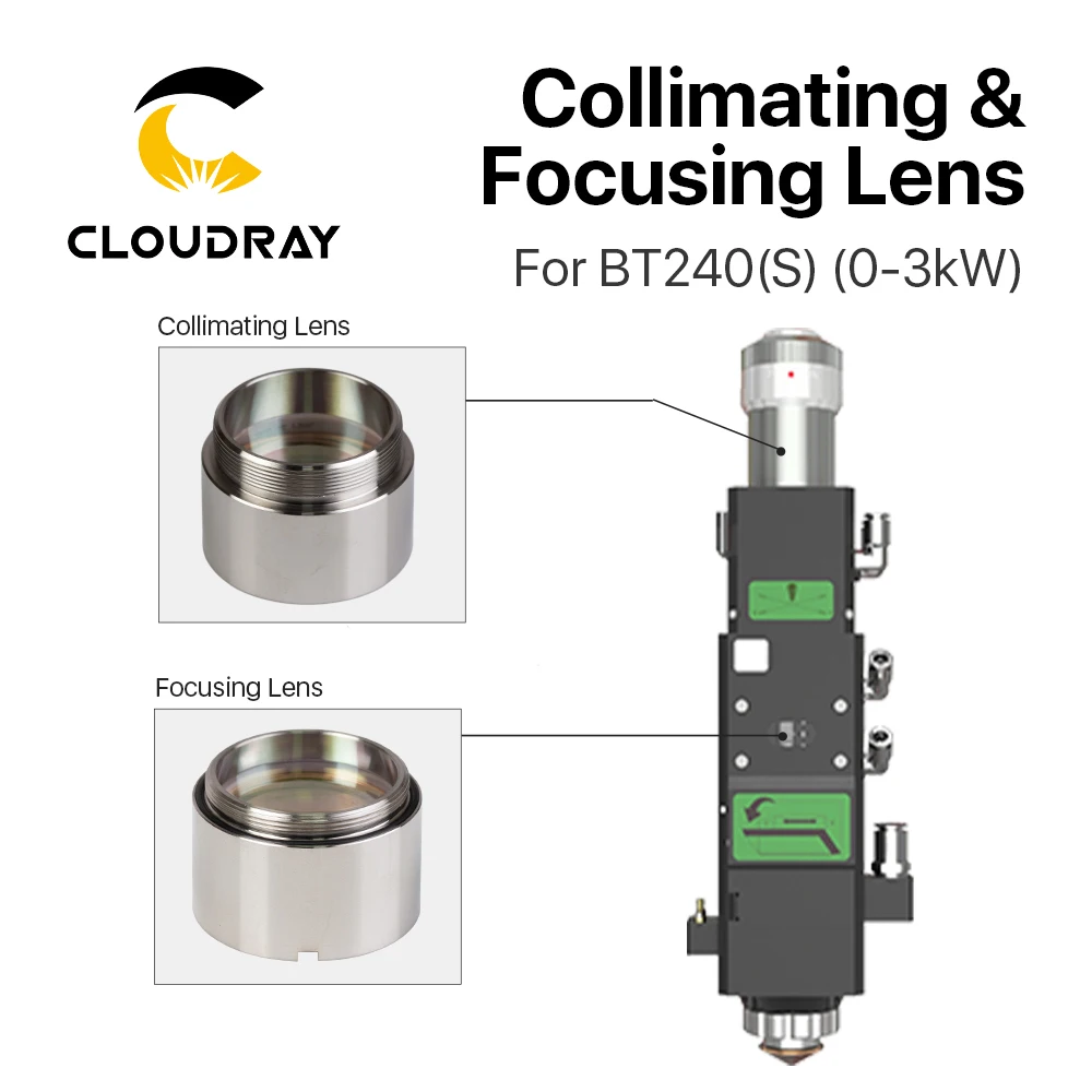 Волоконный лазерный фокусный объектив Cloudray BT240S D30 F100 F125mm с держателем объектива