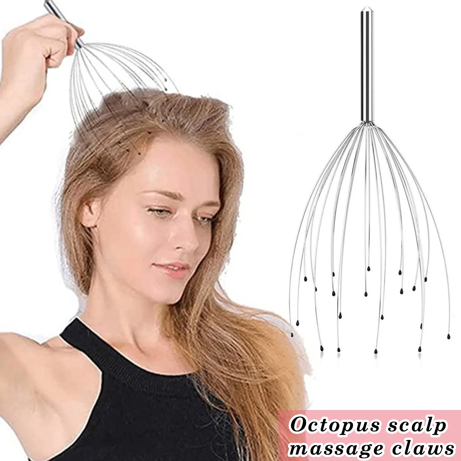 

Stainless steel Scalp Massagers Head Massage 20 Claws Scratcher for Deep Relaxation hair growth Stimulation Stress Relief