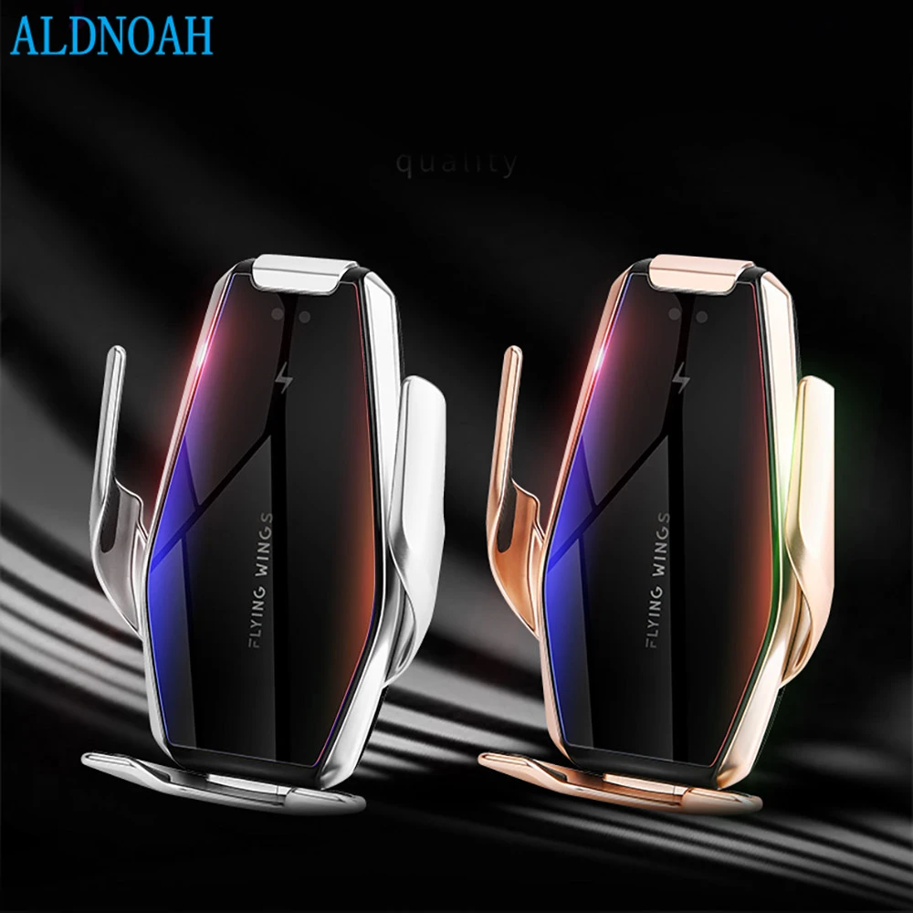 

15 Вт умный датчик Автоматический зажим автомобильное беспроводное зарядное устройство Стенд воздушный выход многофункциональный держате...