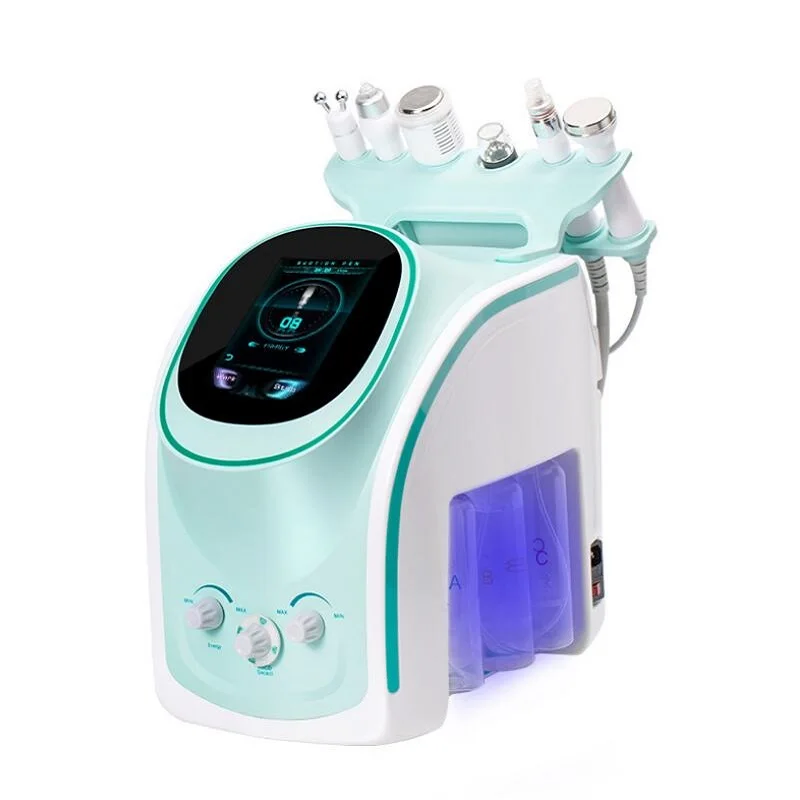 

6 in 1 Water Hydrating Hydrogen Oxygen Injector Face Skin Rejuvenation Lifting Cleaning Blackhead Removal Skin Detector Machine