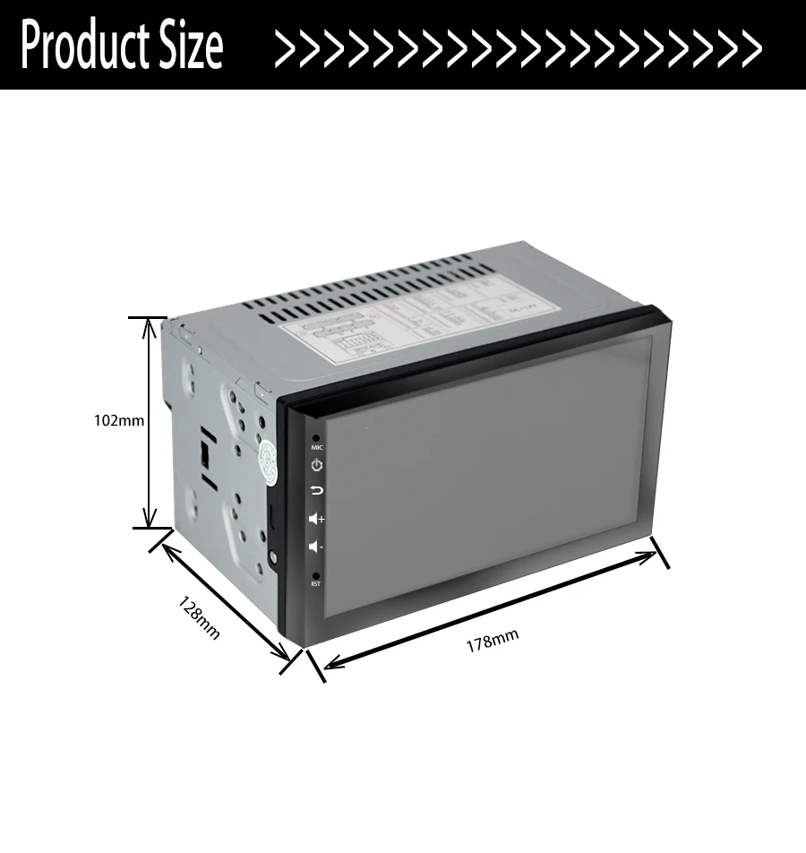 Автомагнитола TOPSOURCE 7 &quotFHD емкостный сенсорный экран 2 din android 6 0 MP5 плеер