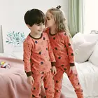 Детская Хлопковая одежда для сна с животными, пижамы, детский зимний пижамный комплект, одежда для маленьких девочек, Пижамный костюм с длинными рукавами для мальчиков и девочек