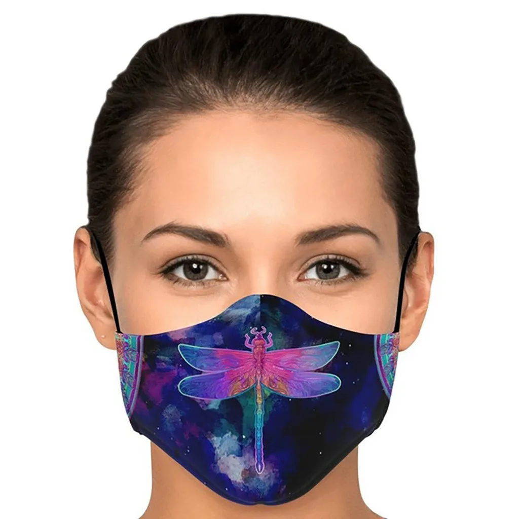 Тройная многослойная Тканевая маска для лица с фильтром карманная проволока