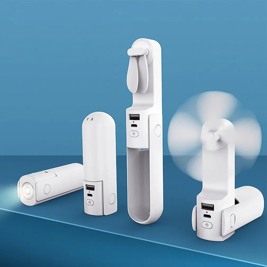 

Ручной USB спрей вентилятор с складной конструкцией и фонарик Портативный вентилятор складной настольный Портативный мини-вентилятор