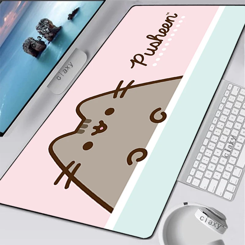 

Cartoon Cute Cat Mouse Mat Gaming Game Pad Mats Mousepad Anime Custom Laptops Mause Gamer Computer and Office Keyboard Xl Pc Big
