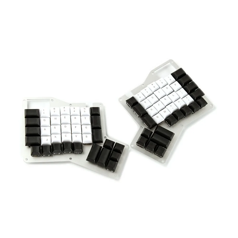 top printed 1 комплект Ergodox Ergo PBT ключ кепки обе руки разделения механическая клавиатура DSA профиль лазерная гравировка keycap для MX переключатели - Цвет: top printed