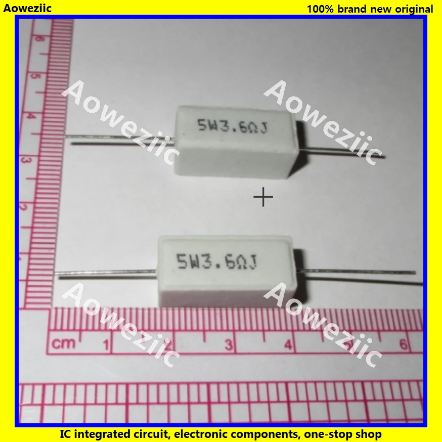 10 шт. RX27 Горизонтальное цементное сопротивление 5 Вт 3.6ohm 3.6R 3.6RJ 5W3.6RJ 5W3R6J