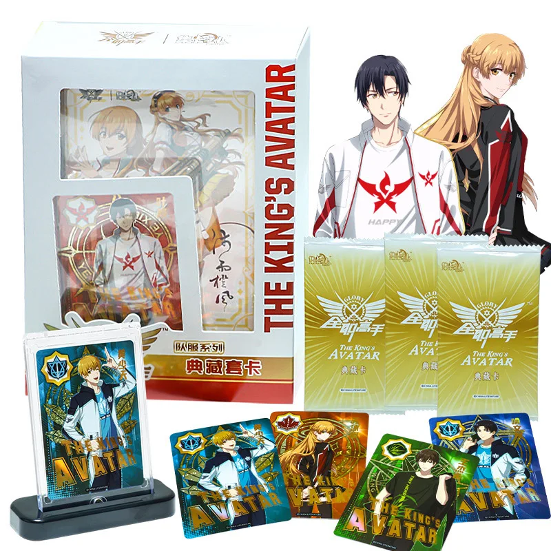 The King's Avatar Card Team Uniform Collection Comic Surrounding Toys Full-Time Master Transparent Illustration Game | Игрушки и