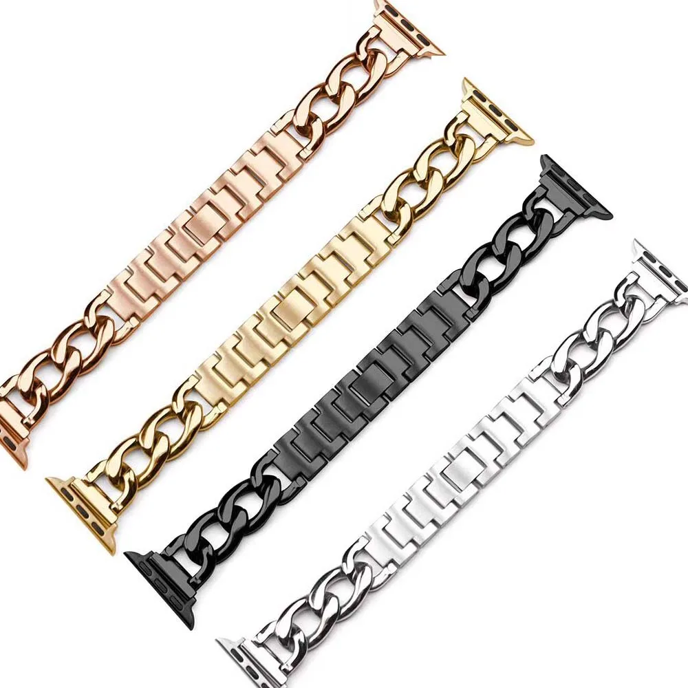 Женский браслет в ковбойском стиле из нержавеющей стали для Apple watch ремешок sereis 6 5