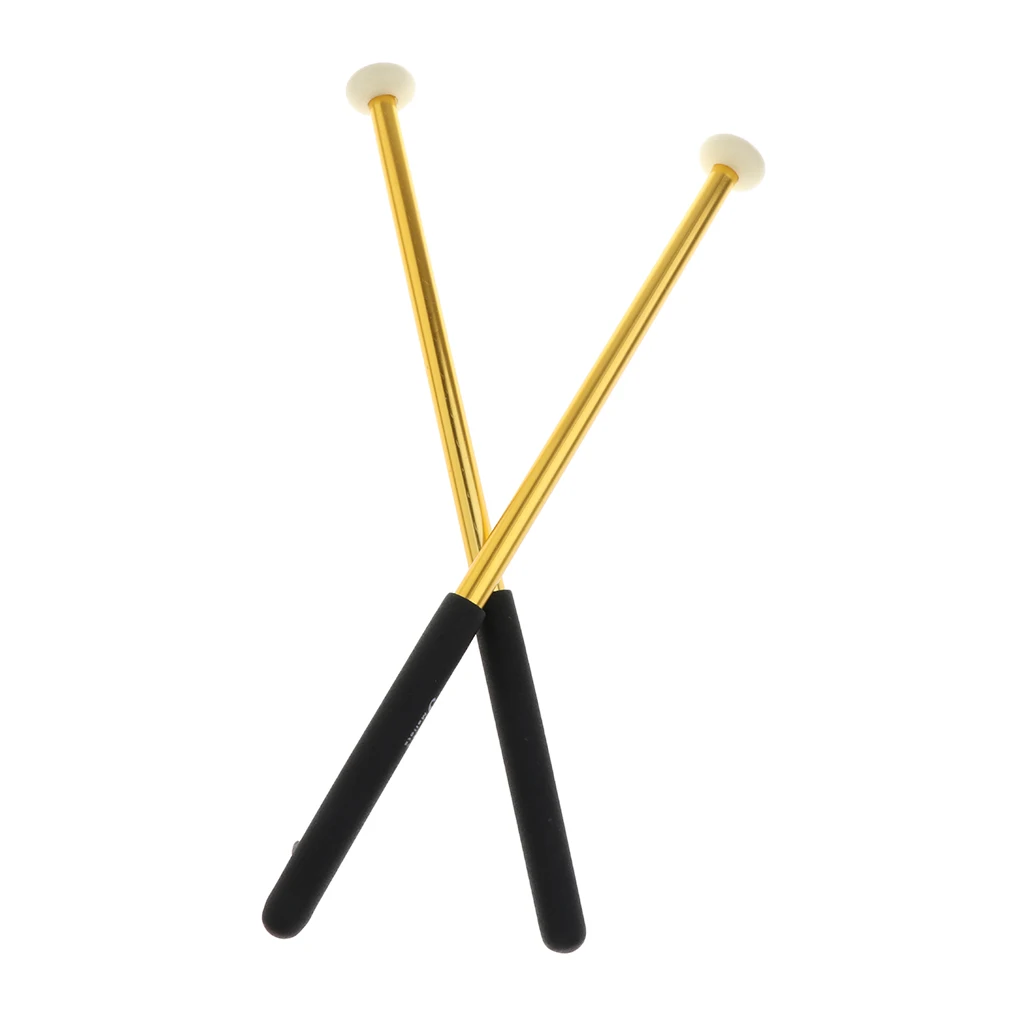 

1 Pair Box Hammer Gavel Gavel With Gold Metal Handle Percussion Accessory