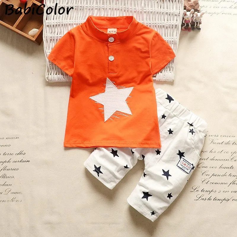 

BibiCola Newborn baby boys Clothing Set Summer infant boy Pilot Clothes Cotton Kids Captain Costume Toddler military uniforms