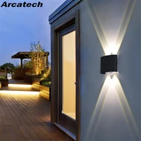 led wall light outdoor waterproof modern nordic style indoor wall lamps living room porch garden lamp 2w 4w 6w 8w 12w nr 69