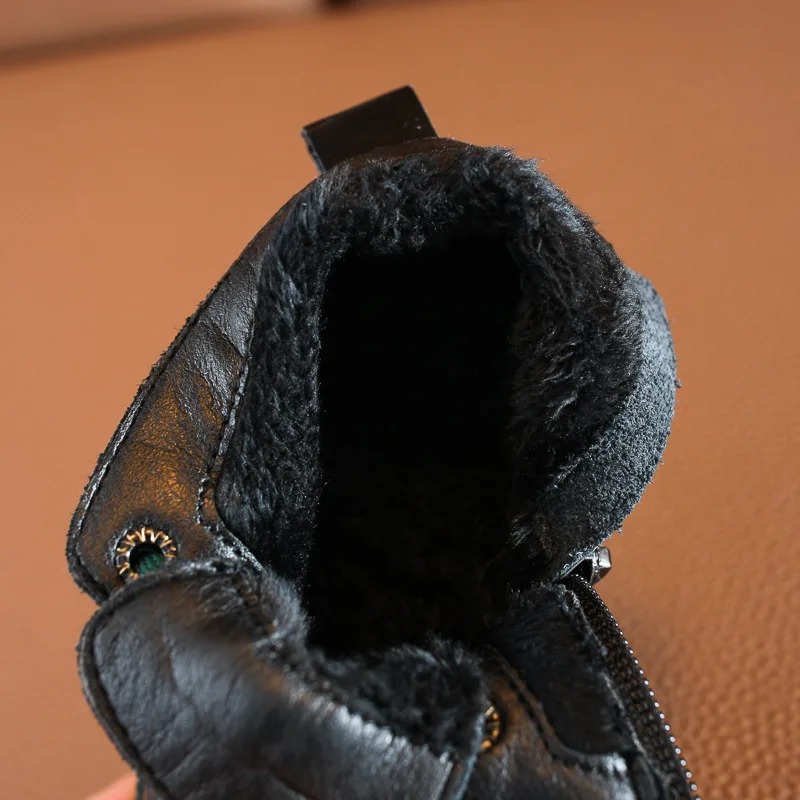 DIMI/2021 зимняя детская обувь Высококачественные Ботинки Martin для мальчиков и