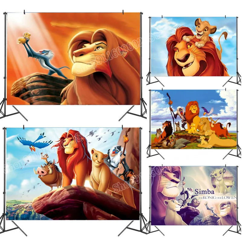 Король Лев вечерние фон Симба украшения девичник Декор ребенок день рождения для