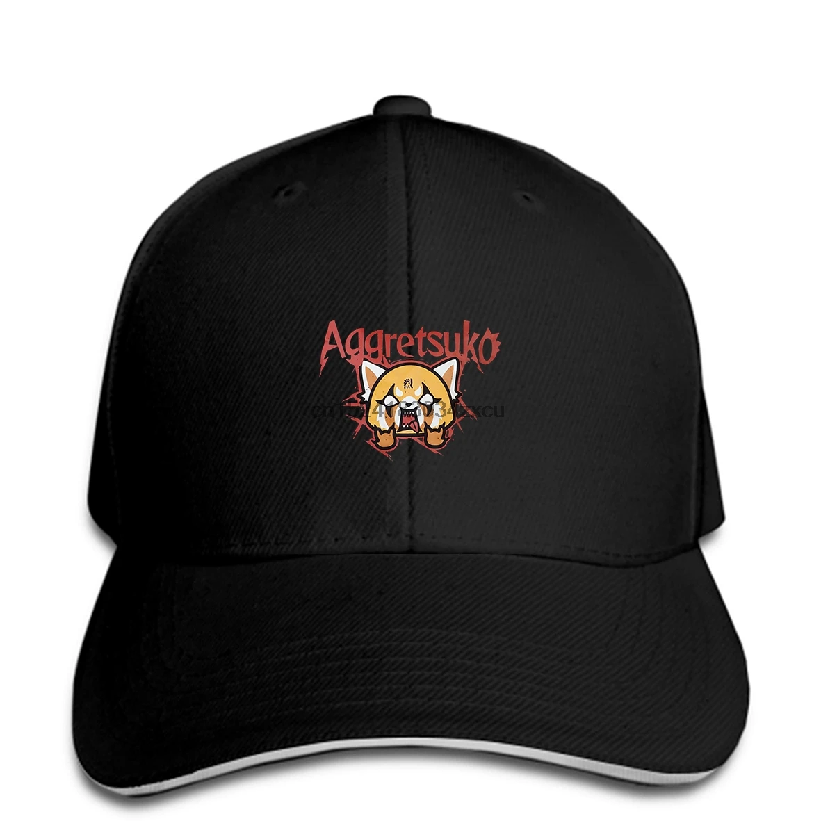 Бейсболка новая! Aggretsuko Retsuko Rage мусора металл мужской черный TS713761AGG SMale в стиле хип