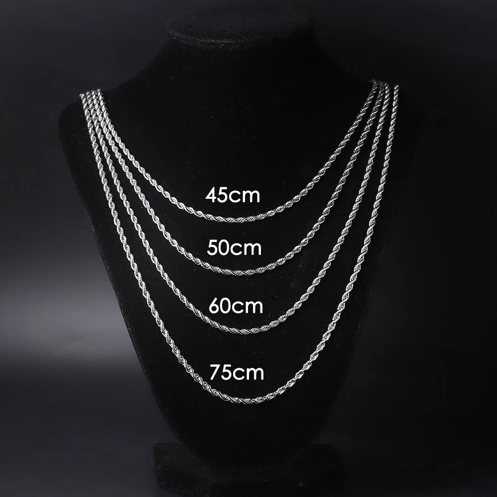 ZHOUYANG плетеная веревочная цепь ожерелье для женщин из нержавеющей стали