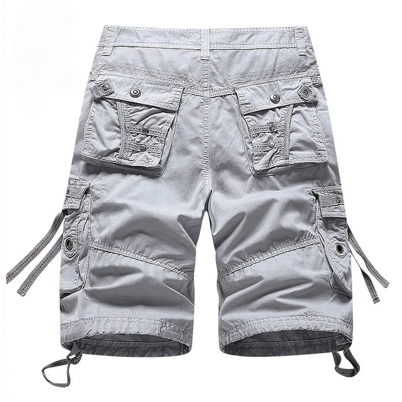 

MORUANCLE Men's Baggy Cargo Shorts Loose Fit Outdoor Workwear Short Pants With Multi Pockets Military Style Plus Size 40